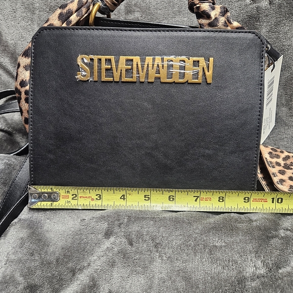 Steve Madden Black and Leopard Print Women's Bag Set - Picture 2 of 8